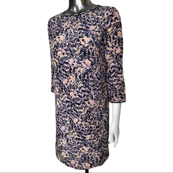 Club Monaco Dress Silk  Long Sleeve Sheath Dress Size 00 - Picture 3 of 5